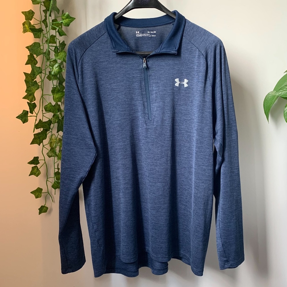 Under Armour Heat Gear Quarter Zip Long Sleeve Sweater
